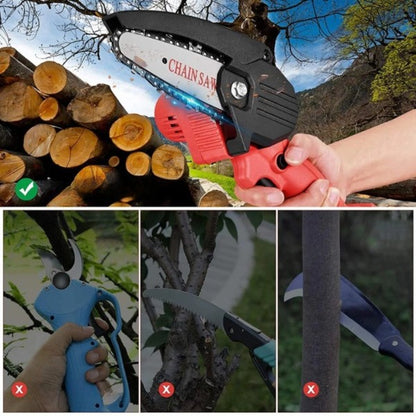 Mini Sierra Eléctrica Inalámbrica BRENCHIE – Corta Ramas y Madera sin Esfuerzo